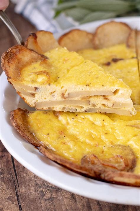 Well, as it turns out, recipes with egg whites do not always have to be light. Potato Frittata | Easy Sliced Potato and Egg Frittata - My ...