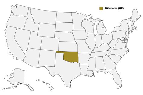 Oklahoma Counties Map Mappr