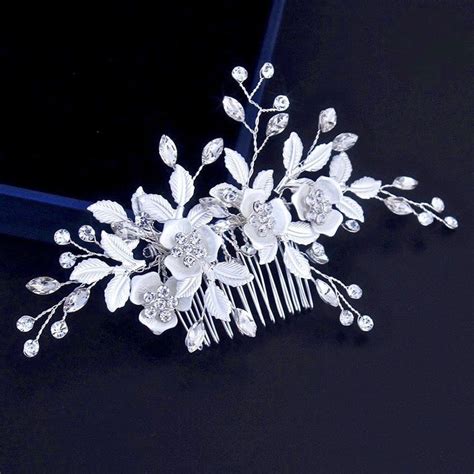 Wedding Hair Accessories Floral Bridal Hair Comb Available In
