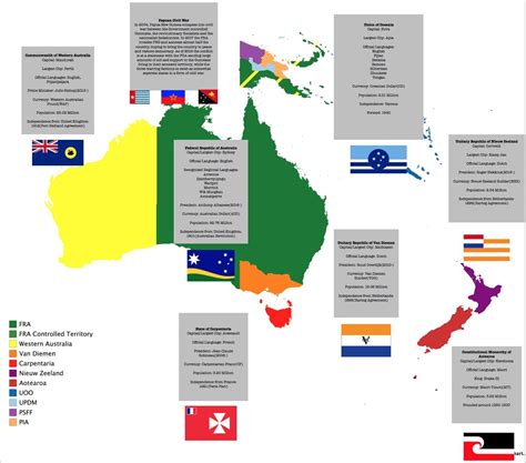 Alternate Australia And Oceania Australia Oceania Imaginary Maps