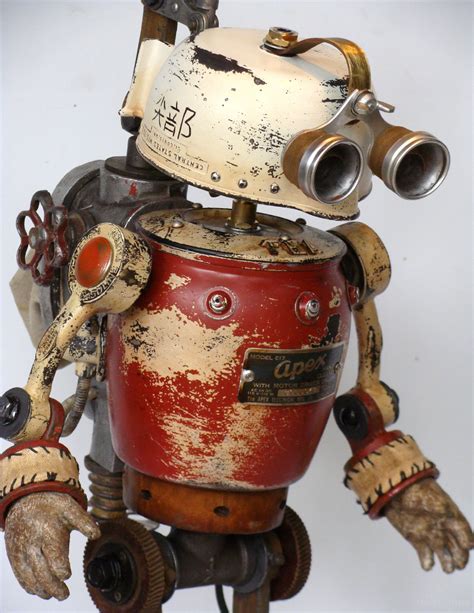 Apex By Dan Jones Vintage Robots Steampunk Robots Robot Sculpture