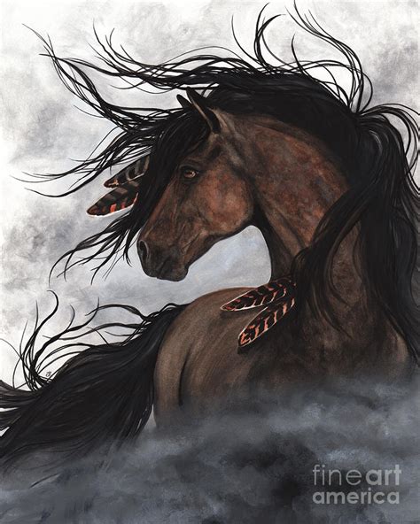 Smoke Majestic Horse Painting By Amylyn Bihrle