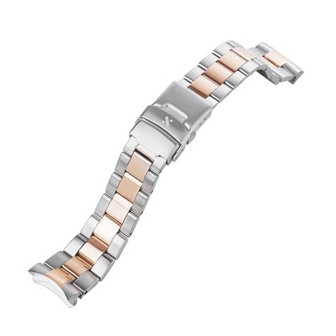 Skx007srpd Watch Bracelet Oyster Two Tone Rose Gold Finish Namokimods