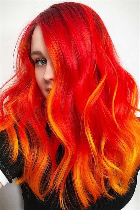 discover the captivating orange hair rainbow from sweet pumpkin to burning fiery shades hair