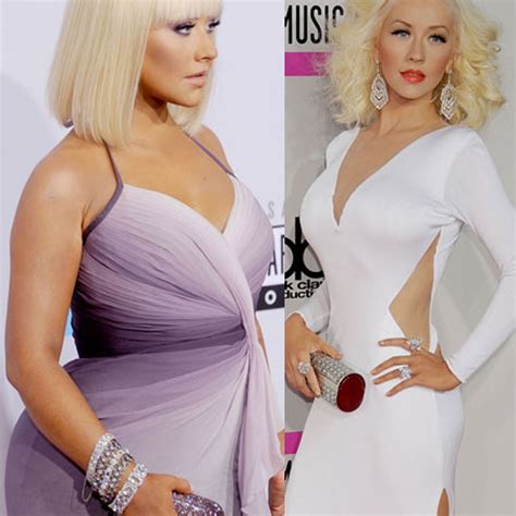 Christina aguilera kommt zur premiere von «the addams family» im westfield century city. Vorher-Nachher! Christina Aguilera: Zwischen diesen ...