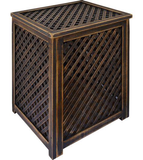 How to create a lattice ceiling. Wooden lattice storage boxes T.Marco volume of 80 l ...