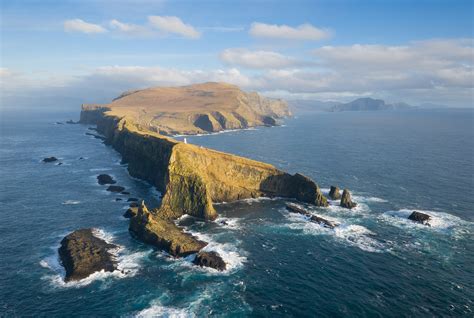 The Edge Of Mykines Mykines Island The Westernmost Of The Faroe