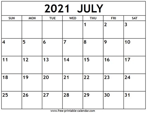 Printable Calendar : Printable Calendar 2021 Printable Monthly Calendar Templates : Portrait) on ...