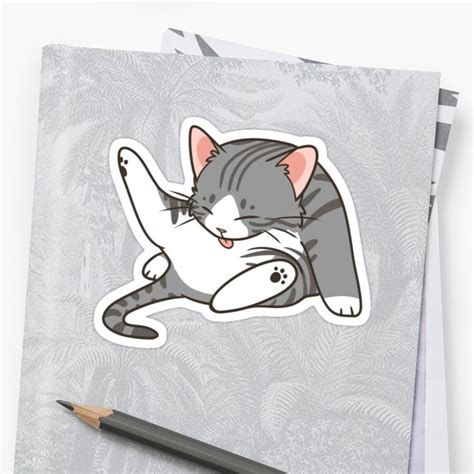 Lick Sticker By Pawlove Cat Sticker Set Cat Stickers Transparent