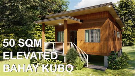 50 Sqm Elevated Bahay Kubo Konsepto Designs Youtube Minimal House