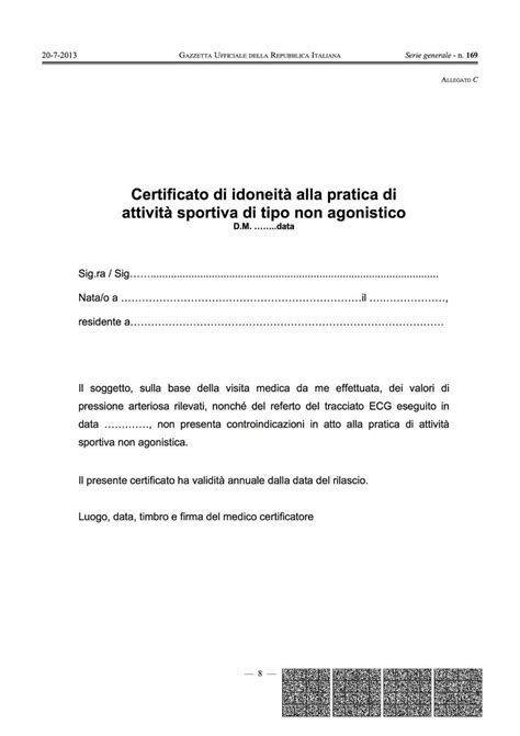 Usata piegature e orecchiette (vedi foto) invio solo con poste tracciate sono. fac simile certificato medico non agonistico - Evoluzione ...