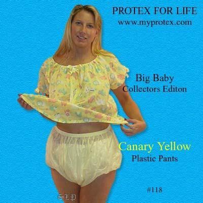 Protex Collector S Edition Yellow Plastic Pants Plastic Pants Waterproof Pants Diaper Girl