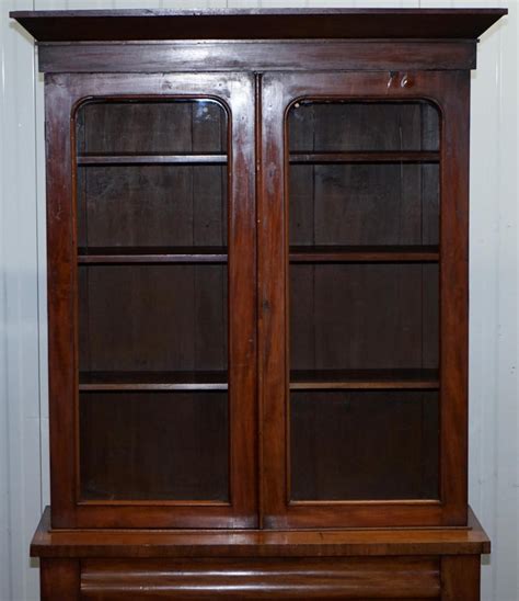 Beyond the cost savings that come with buying used, you are supporting environmental sustainability. Victorian Mahogany Glass Doored Library Bookcase Cabinet ...