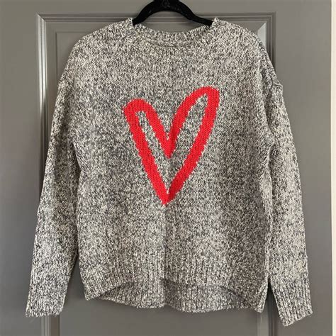 Loft Heart Sweater Heart Sweater Sweaters Loft Sweaters