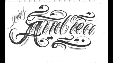 Letras Para Tatuar Andrea Chicano Lettering Como Hacer Letras Mano