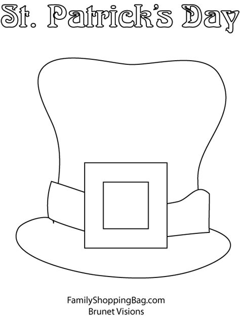 Template For Leprechaun Hat