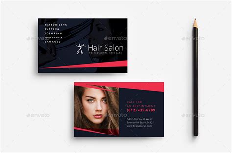 The file comes in the form of psd formats and can be edited at ease by. Hair Salon Business Card Template by BrandPacks | GraphicRiver