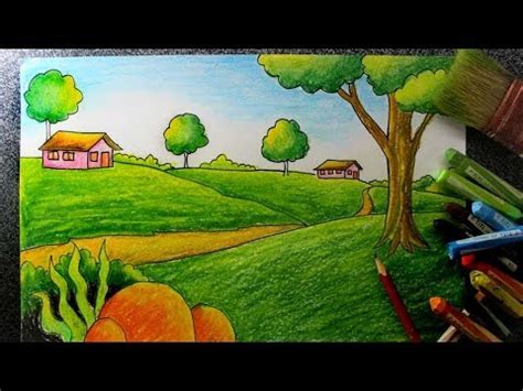Biar makin mantap, cilor biasanya disajikan. crayon-menggambar pemandangan alam mudah - YouTube