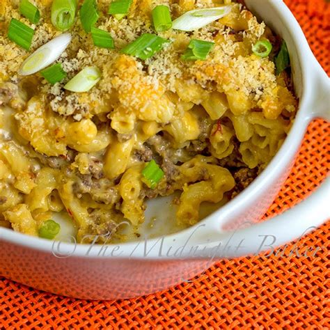 This combo is amazing in grilled cheese sandwiches — and the same goes for mac and cheese. Smoky Beef Mac & Cheese - The Midnight Baker