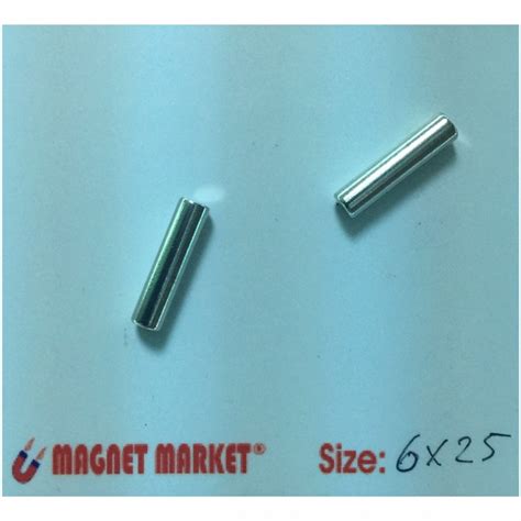 Diameter 6mm X Thickness 25mm Neodymium Magnet