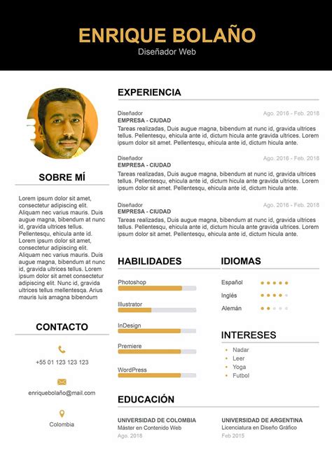 Modelo De Curriculum Vitae Formato Word Vários Modelos