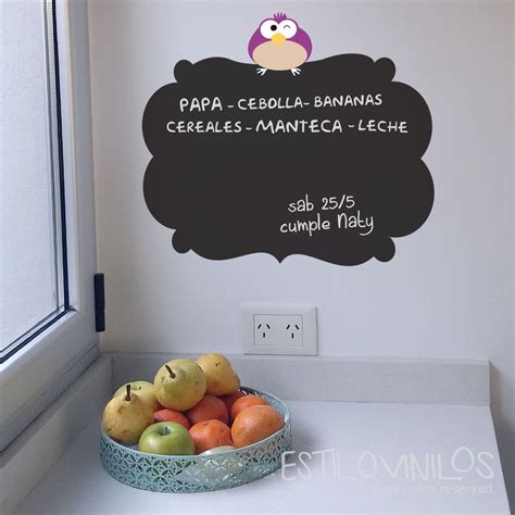 Descubre la gran variedad de diseños en unos vinilos de calidad, gran duración y fácil. Pizarra para cocina - Estilovinilos - Vinilos decorativos ...