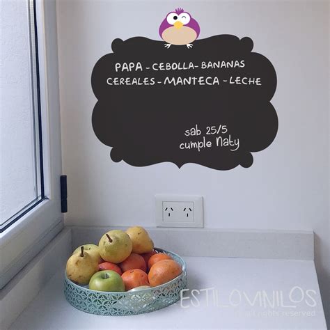 Descubre los diseños de vinilos decorativos más originales para cocinas, además de algunos consejos para la decoración de cocinas con vinilos encantadores. Pizarra para cocina - Estilovinilos - Vinilos decorativos ...