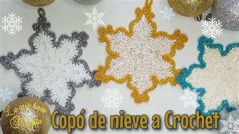 Copó de nieve a crochet DIY YouTube