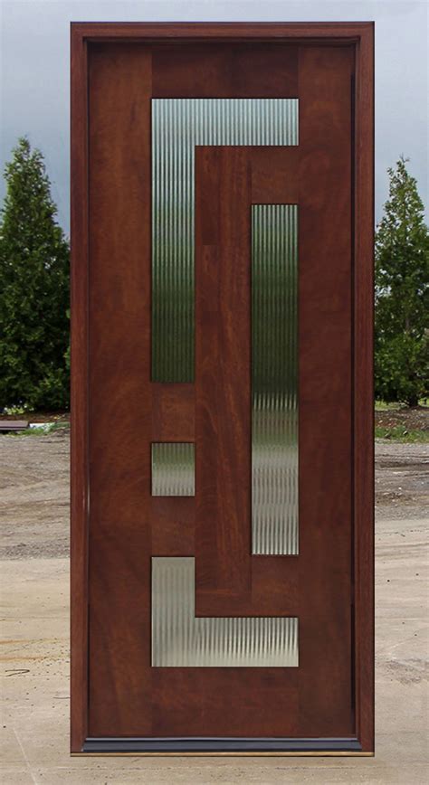 They include wood stiles and rails with mitred top corners to prevent water absorption. Exterior Single Mahogany Doors