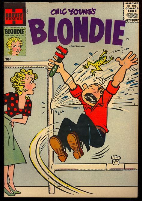 From 099 Blondie Comics Monthly 98 High Grade Dagwood Harvey File Copy 1957 Vf Blondie