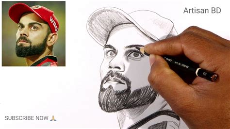 Draw Of Sketches Virat Kohli Drawing Easy Virat Kohli Cricket Player