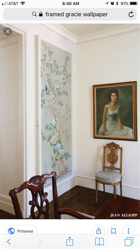 Pin By Stephanie Brown On Foyer Framed Wallpaper Gracie