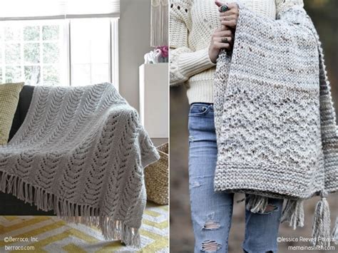 With only knits and purls, you can. Modern Minimalist Throws with Free Knitting Pattern