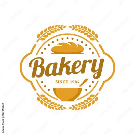 Bakery Logo Template Vector Illustration Bakery Shop Emblem Vintage