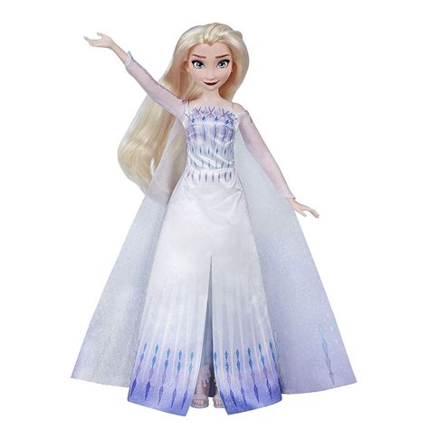 New Frozen Singing Dolls Elsa In White Dress And Anna Queen From Hasbro Youloveit Com