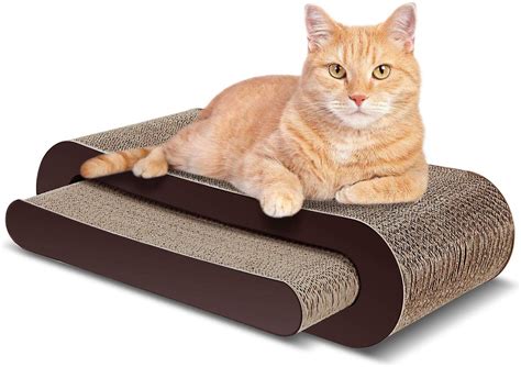 Scratchme Cat Scratcher Cardboard Lounge Bed Cat Scratching Post With