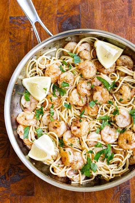 Garlic Butter Shrimp Pasta - Quick & Easy! | Girl Gone Gourmet