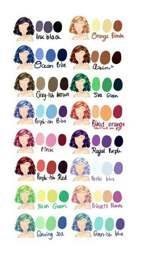 Hair Colors How To Draw Hair Hair Reference Art Tutorials