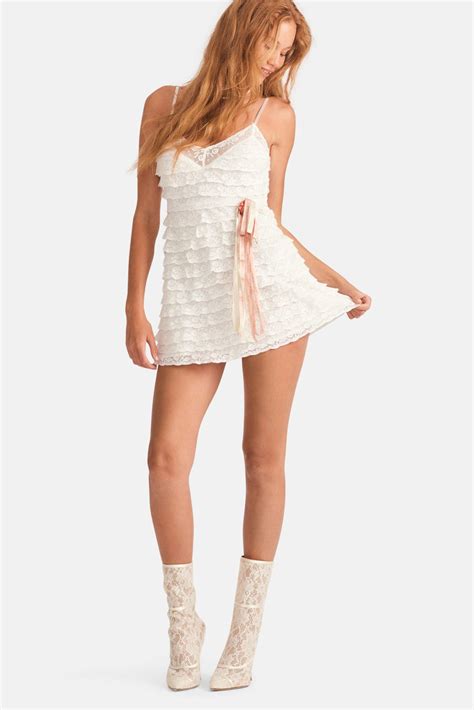 LoveShackFancy Agrace Dress - True White | Garmentory