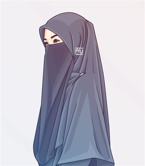 Hijab Vector Niqab Ahmadfu22 Kartun Hijab Gambar Jilbab Muslim