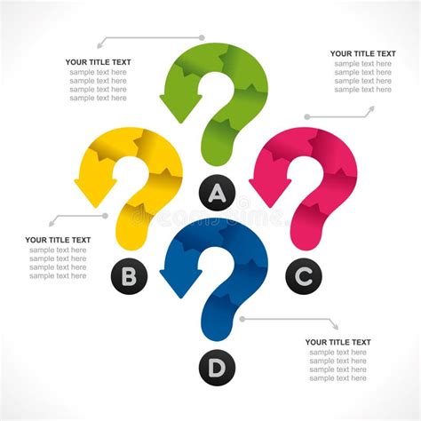 Creative Question Mark Info Graphic Stock Vector Illustration Of Icon