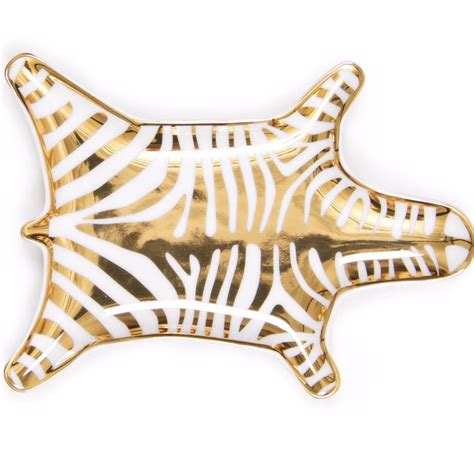 Carnaby Gold Zebra Stacking Dish Design By Jonathan Adler Burke Decor