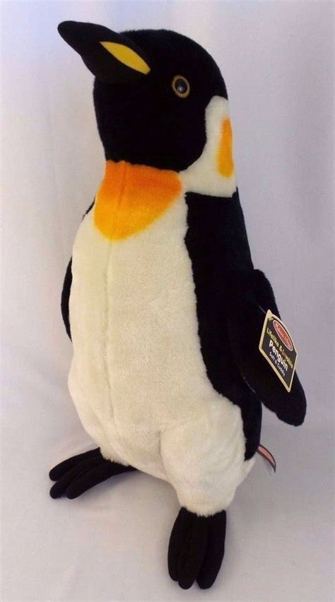 Gift for ages 3 and up: Melissa and Doug Lifelike and Lovable Penguin Plush 24 ...