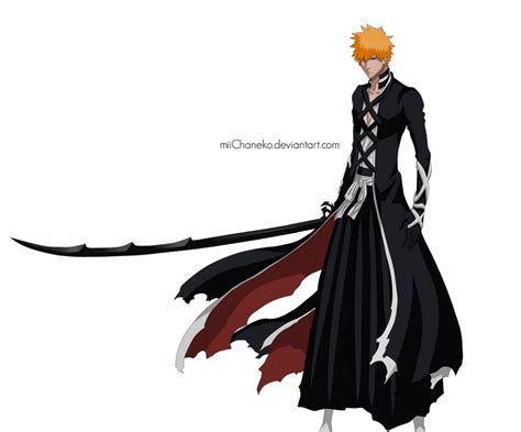 Ichigo Bankai Render By Miichaneko On Deviantart