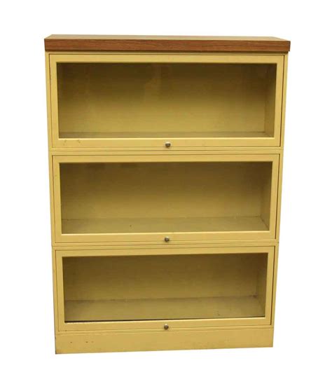 Yellow Metal Barrister Bookcase Olde Good Things