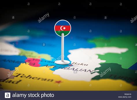 Tested high quality embroidery design. Azerbaijan Map Stockfotos und -bilder Kaufen - Alamy