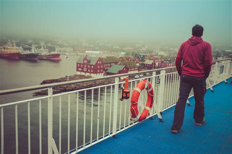 Boatphotography Sur Le Ferry Entre Le Danemark Et L