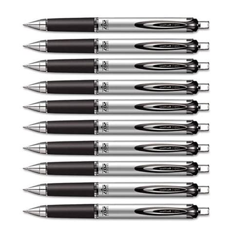 Uni Ball Impact Rt Retractable Bold Point Gel Pens 10 Black Ink Pen