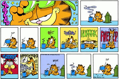 Garfield Daily Comic Strip On April 12th 1992 Garfield Comics