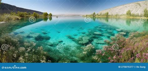 The Photo Of Beauty Of A Lake Stock Illustration Illustration Of
